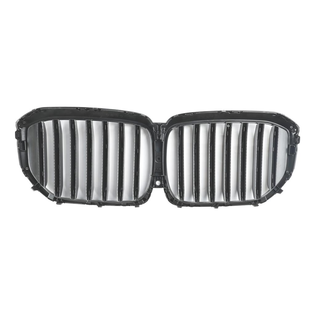 Gloss Black Front Bumper Grille Grill Fit BMW G05 LCI X5 2024+ Single Line