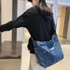 Vintage Korean Retro Women’s Denim Crossbody Tote Bag