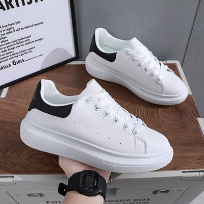 Spring and Summer New Manna Outdoor Little White Shoes Women's Fashion Casual Muffin Thick-soled Inner Height-increasing Couple Board Shoes