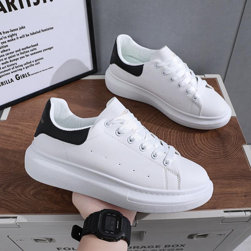 Spring and Summer New Manna Outdoor Little White Shoes Women's Fashion Casual Muffin Thick-soled Inner Height-increasing Couple Board Shoes
