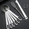 With Scale Measuring Spoon Set Stainless Steel Kitchen Measuring Cup  Seasoning Measuring