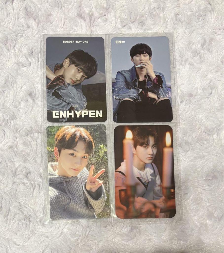 [USED] Enhypen Jungwon Day One Bonus Trading Cards Chinese Indonesian