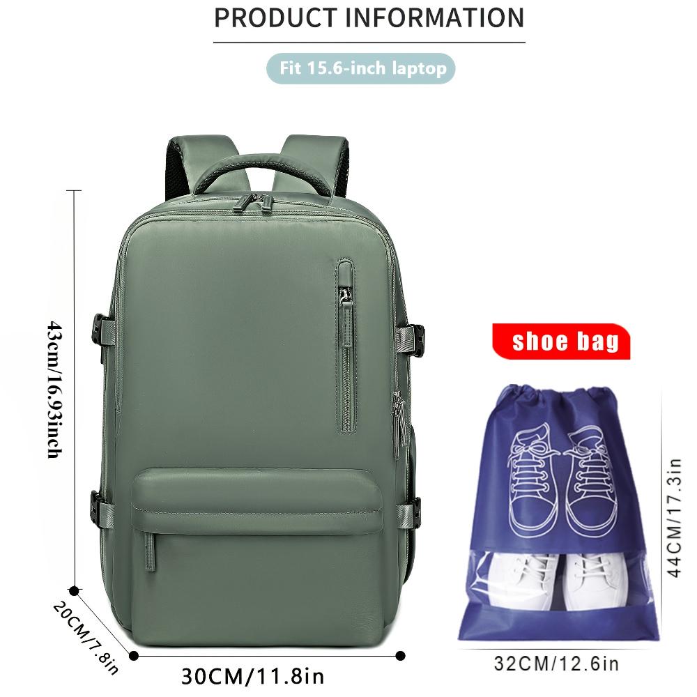 Großer Geschäftsreise-Rucksack mit Schuhfach, Multifunktionaler Laptop-Rucksack für Geschäftsreisen, Fitnessstudio und den täglichen Gebrauch für Studenten