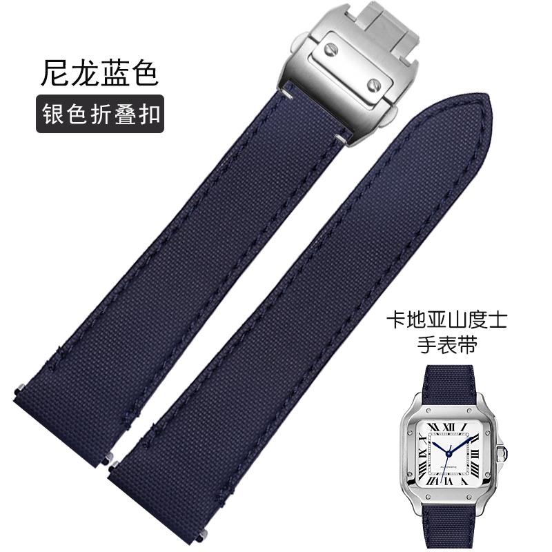Cinturino per orologio in pelle di mucca di alta qualità Per Cartier Santos WSSA0010 WSSA0018 uomo donna Rilascio rapido Braccialetto in vera pelle 19mm 21mm