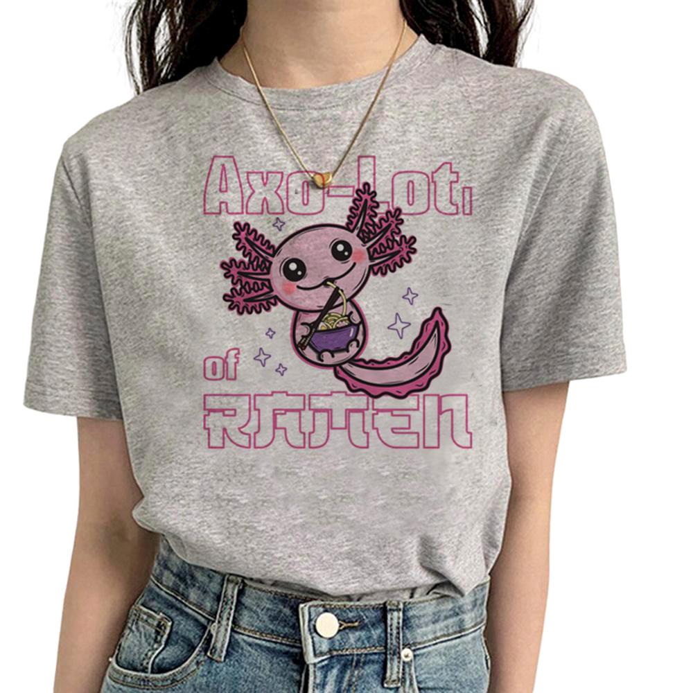 Axolotl tshirt Women funny tshirts feUnisex Unisexga comic anime clothes