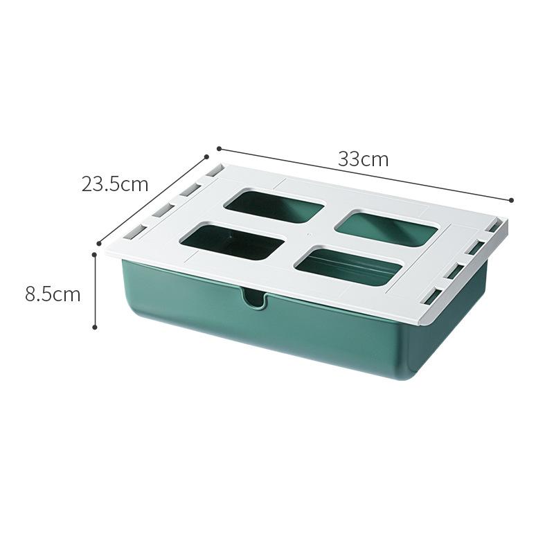 Under The Desk Hidden Storage Drawer Multi-functional Free Punching Organizer Box for Sanduries Drugs Stationery Usb Cable Large 33 235 85cm 2100₽