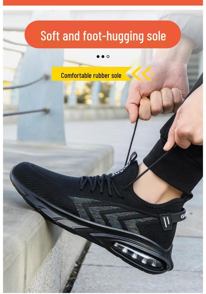 Men's 10KV Breathable Insulated Safety Shoes: Lightweight, Anti-Smash, Anti-Puncture, Comfortable Electrician Footwear.
