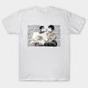 Men Black Print T-shirt Martin & Gina  - Wazzup / Damn Gina  | 90S Tv Sitcom No-Cut Transfer Paper Print Cotton Tshirt