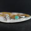 Серебряные серьги с натуральным изумрудом 1.13ct (2206248)
