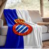 Real Sociedad Logo Ontwerp Deken Outdoor Flanellen Deken voor Kamperen, Wandelen, Tuinfeesten, Picknick Benodigdheden, cadeau voor familie en vrienden