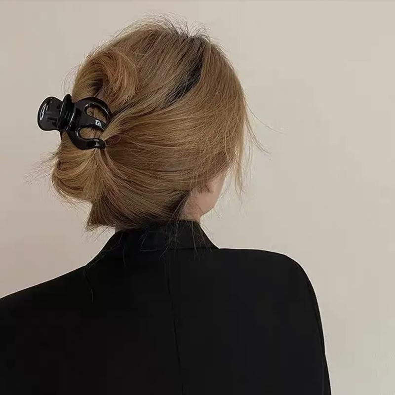3 Pezzi 2026 Nuova Moda Acrilico Opaco Zucca Pinza Semplice Coda di Cavallo Alta Mini Chignon Fermaglio per Capelli Accessorio