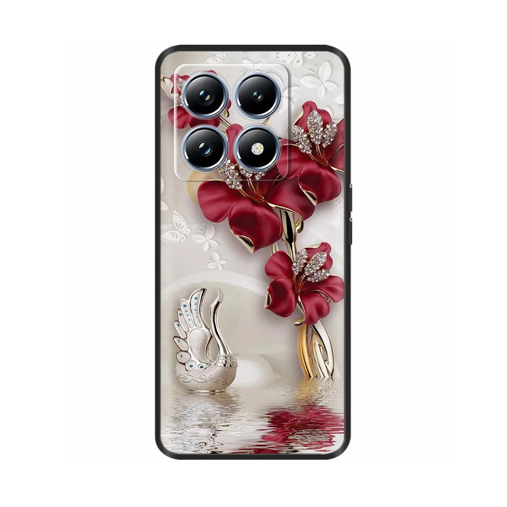For Xiaomi Mi 14T Pro Case Soft Liquid Silicone Protection Back Cover for Xiaomi 14T Pro Mi14T 5G Cases Painted Cartoon Fundas