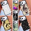 Treble Clef Music Note Phone Case for iPhone 17ProMax 12 13 14 15 16e 17 Pro Max Plus Air Cover