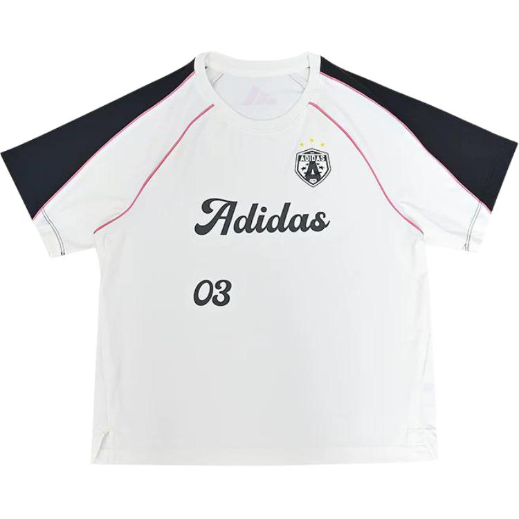 Adidas Round Neck Sports Casual Versatile Short Sleeve T-Shirt Kids Tops KH0259 104