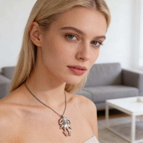 Collier Fille Clown Collier Pendentif Fille Mignonne Collier Clavicule Charme Clown Femme Bijou Cadeau pour Amis et Famille