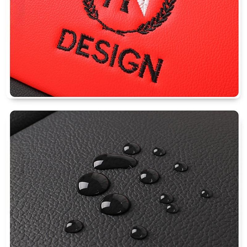 1pc Premium PU Leather Car Seat Covers for Front Driver & Passenger - Soft Foam Padding Universal Auto Seat Protection Cover
