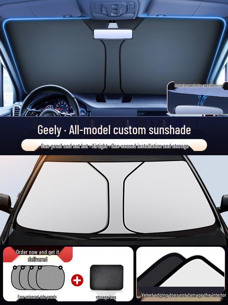 Geely Emgrand Xingrui Boyue Xingyue Car Windshield Sunshade Heat Insulation Jiaji with 4 side pieces
