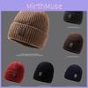 Beanie Cap Knitted Hat Winter Protection Solid Color Caps Outdoor Gift Unisex