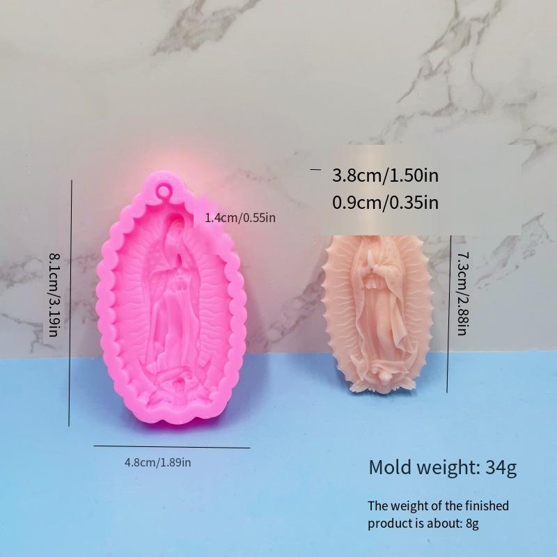 1PC Little Angel Silicone Mould Virgin Angel Keychain Silicone Mould Mobile Phone Pendant Jewelry Key Accessories Mould