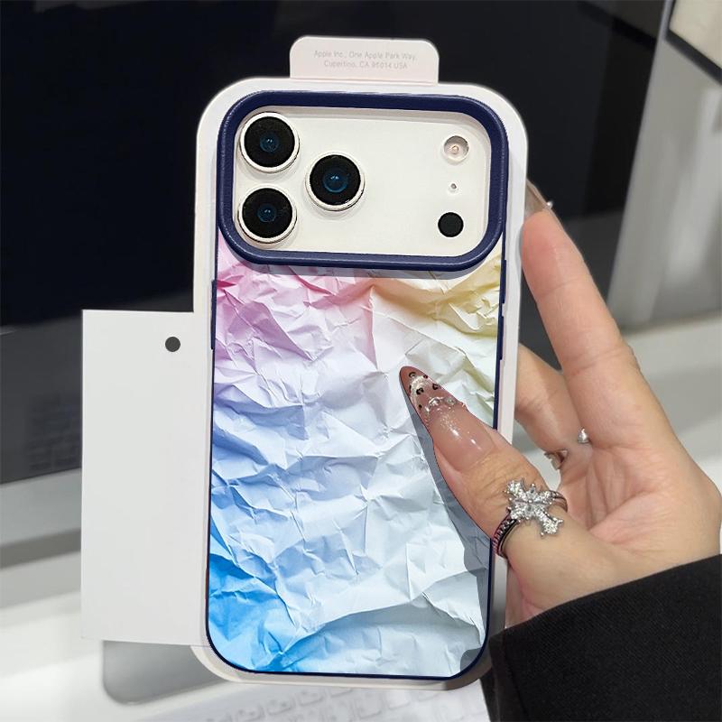Floral Stripe Pattern Case For iPhone 17 16 Pro Max Luxury Leather Texture Matte Silicone Cover For iPhone 15 14 13 Pro Max 11 16e 17e