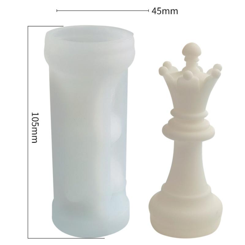 

1 шт. DIY силиконовая форма для свечей, шахматы, 3D-формы из смолы, креативная утварь для выпечки шоколада, набор для домашнего мыла, украшение дома