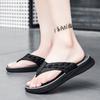 Fashion Holiday Non-slip Walking Shoes Summer Shoes Men Slippers Leather Mens Flip Flops Luxury Brand Male Flat Mens All-match Sandals