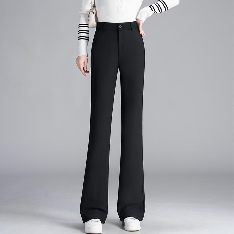

2026 Spring Women s Slim Fit Micro Flare Pants: High Waist, Stretch Bell Bottoms, Versatile Casual Long Pants 27/M (96-105 lbs)