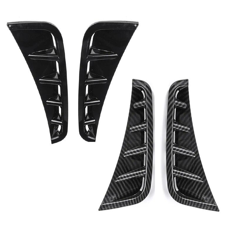 Car Front Wheel Air Vent Fender Bumper Side Trim Cover Canard For Mercedes C-Class W205 C63 C180 C200 C260 C300 C180L C200L