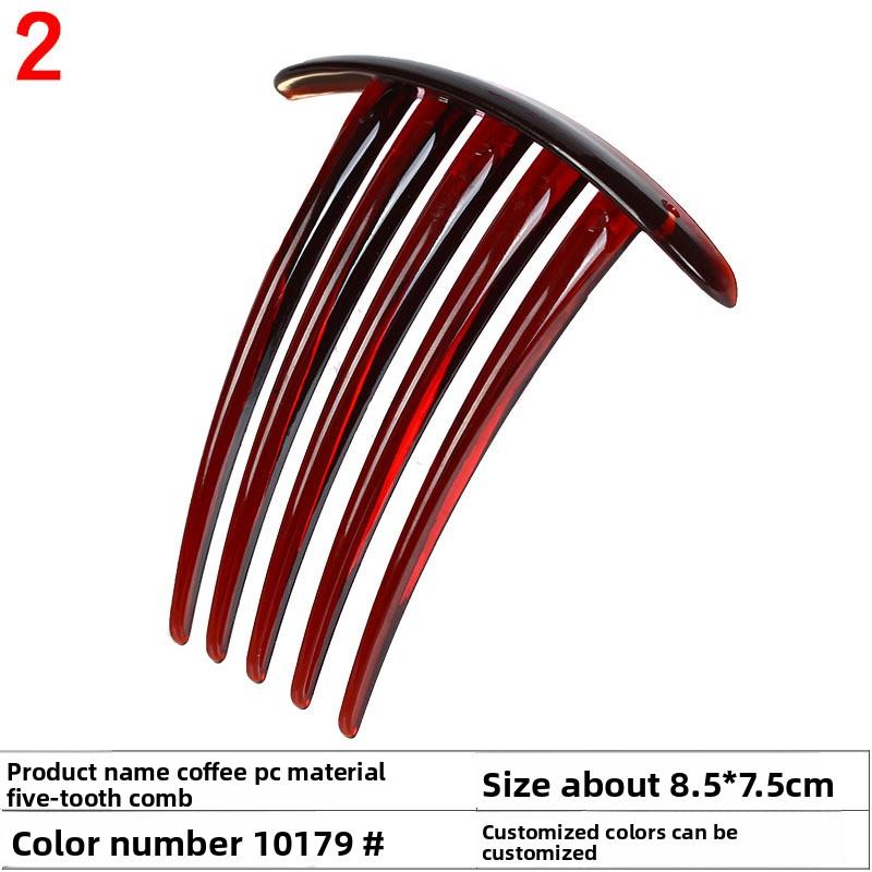 

Расческа для волосАксессуар для волосМатериал аксессуара Пластиковая расческаЧерный кофе Пятизубая расческа для волос чёрный