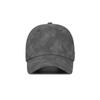 VARZAR VA Studded Vegan Leather Ball Cap Charcoal