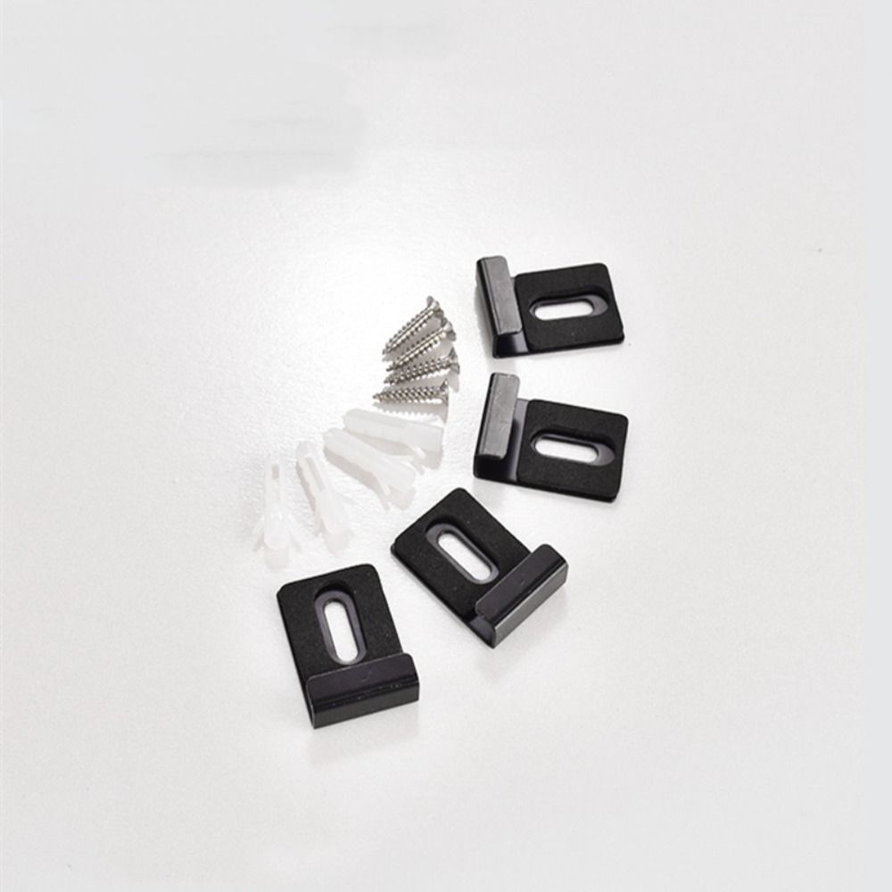 4/8 Pcs Iron Mirror Clip Square Display Wall Hanger  Wall Mounting Frameless Mirror