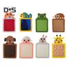 8Pcs Cartoon Animal Sensory Mat Educational Animal Textured Learning Pad Toddlers Boys Girls Anxiety Stress Relief Calming Touch Rug Fidget Toy