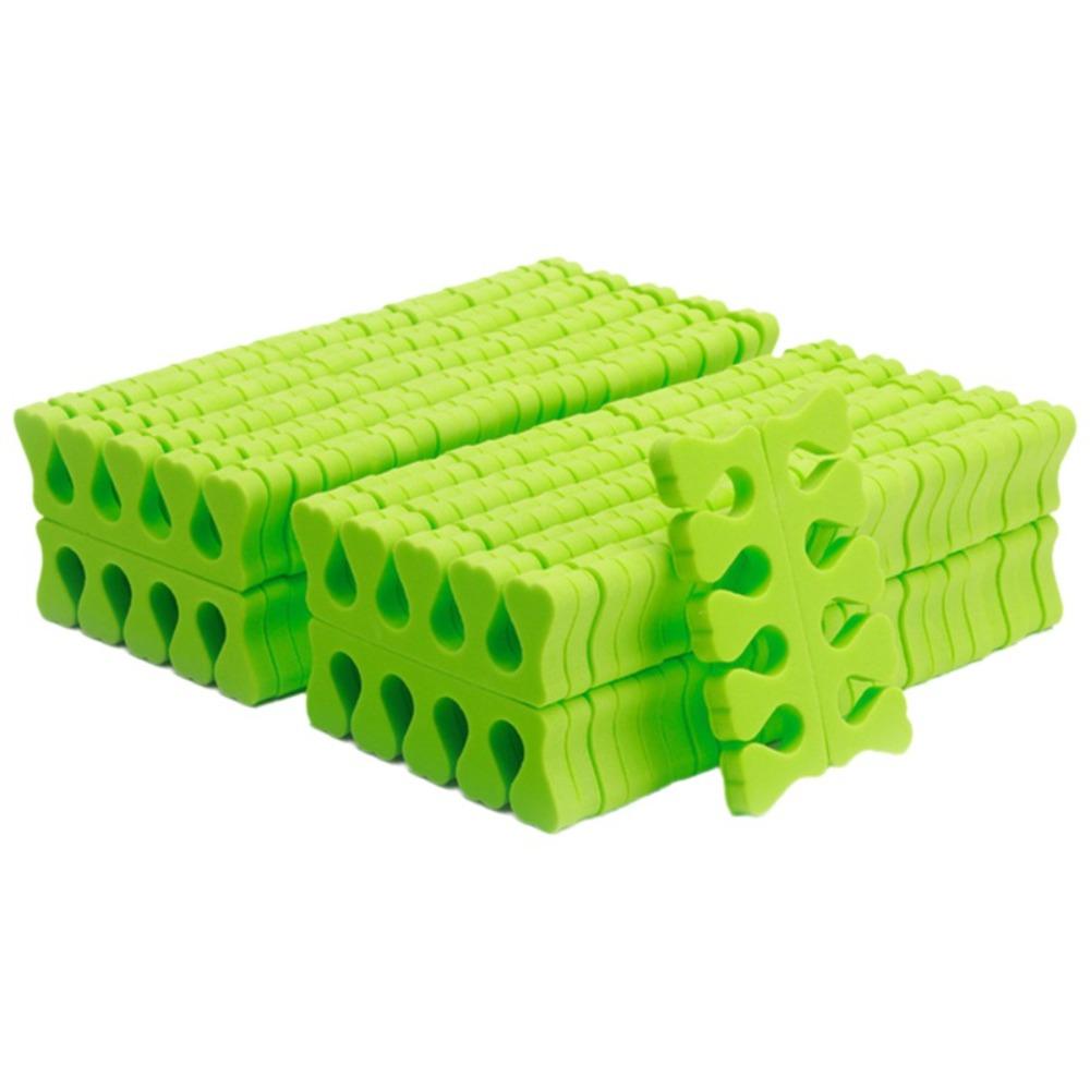 100Pcs Flexible Manicure Finger Separators Soft Sponge Foots Nail Art Tools UV Gel Polish