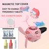 1PC new car magnetic outlet aromatherapy cartoon outlet clip aromatherapy creative car gift (two tasteless PE pieces and two 5ml