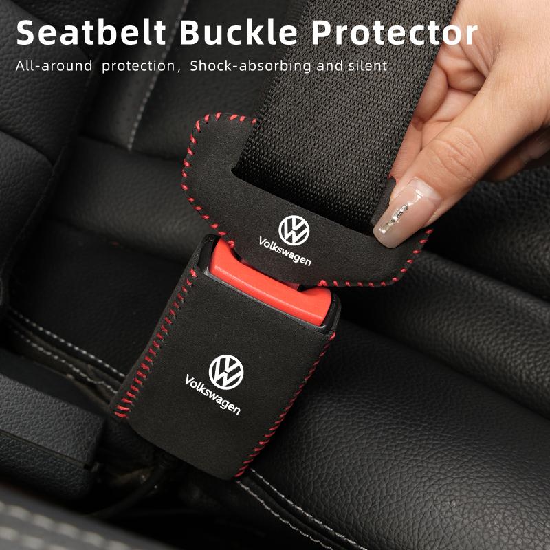 hijk1 Car Seat Belt Buckle Clip Protector Cover Accessories For Volkswagen VW Scirocco Jetta Beetle Golf Passat Polo Tiguan Sharan CC