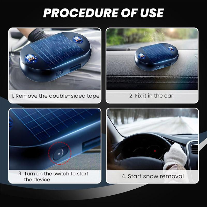 Upgrade Anti-freeze Electromagnetic Car Snow Removal Device, Car Interference Antifreeze Instrument, Car Defroster For Winter