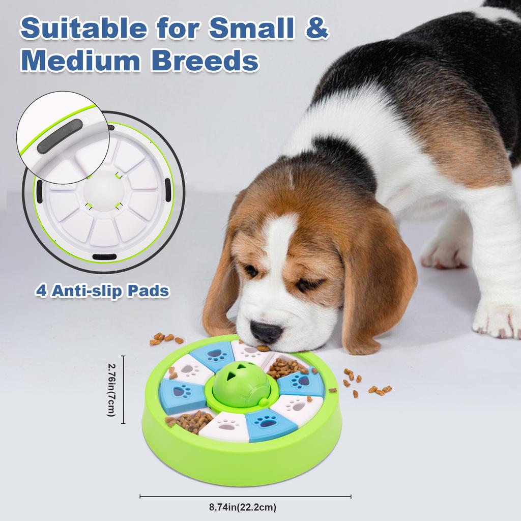 Dogs Toys Slow Feeder Food Dispenser NonSlip Bowl Interactive Increase Puppy IQ Slowly Eating Pet Puzzle Cat Training