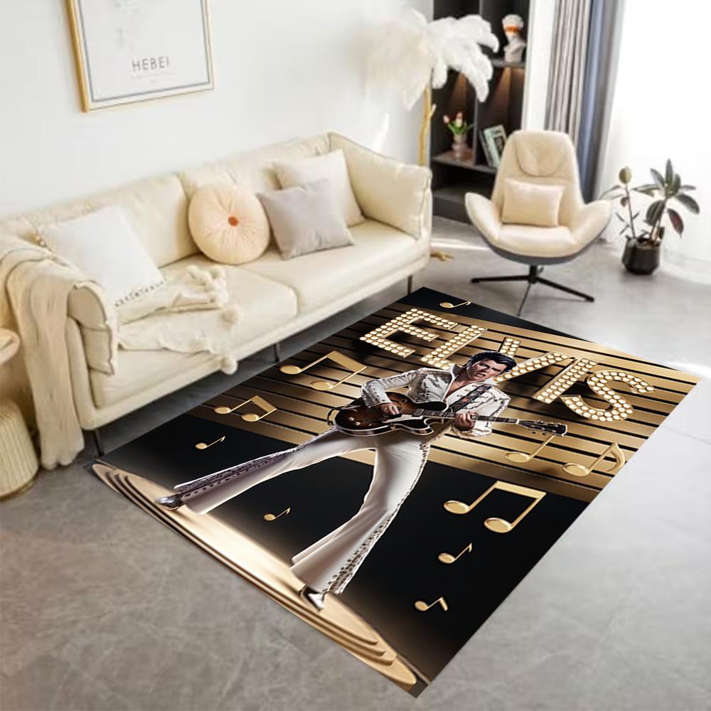 Elvis Presley Artwork Carpet Perfect for Living Rooms Decorate Room Balcony Dormitory Antislip Carpet Anime Office Decor