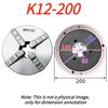 K12 4 Jaw Self-Centering Chuck K12-80 K12-100 K12-125 K12-130 K12-160 K12-165 200 250 Precision CNC Lathe Fixture Scroll Chuck Tire Chucks 1