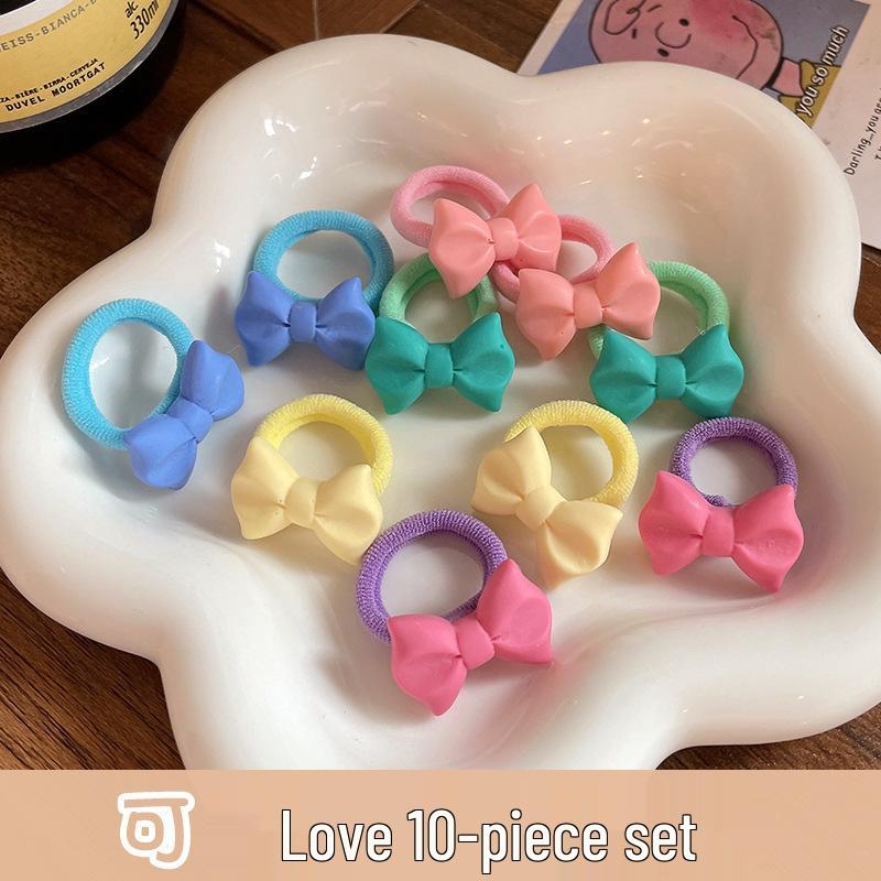 Soft Cartoon Elastic Hair Ties for Kids - Gentle, Non-Pulling Rubber Bands