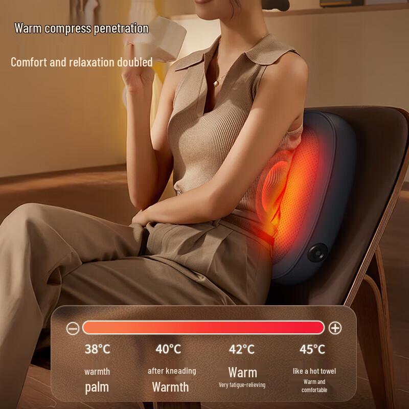 Aux Smart Lumbar & Back Massage Cushion CN plug (adapter included)