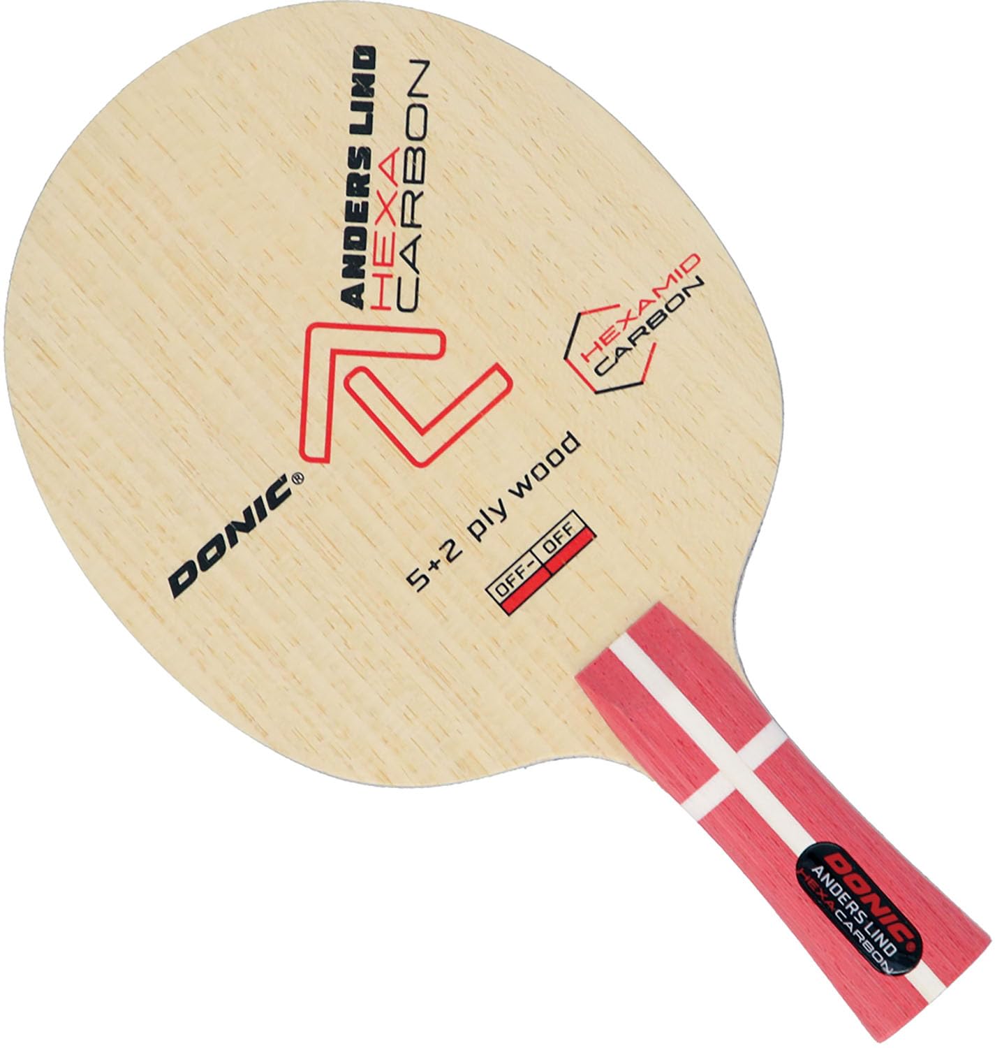 

DONIC Table Tennis Shakehand BL224ST Racket, Control, Stability, Underslide, Hexacarbon, Straight,