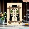 Vintage Metallschild Kunst 20x30cm Blechbild Wanddekor