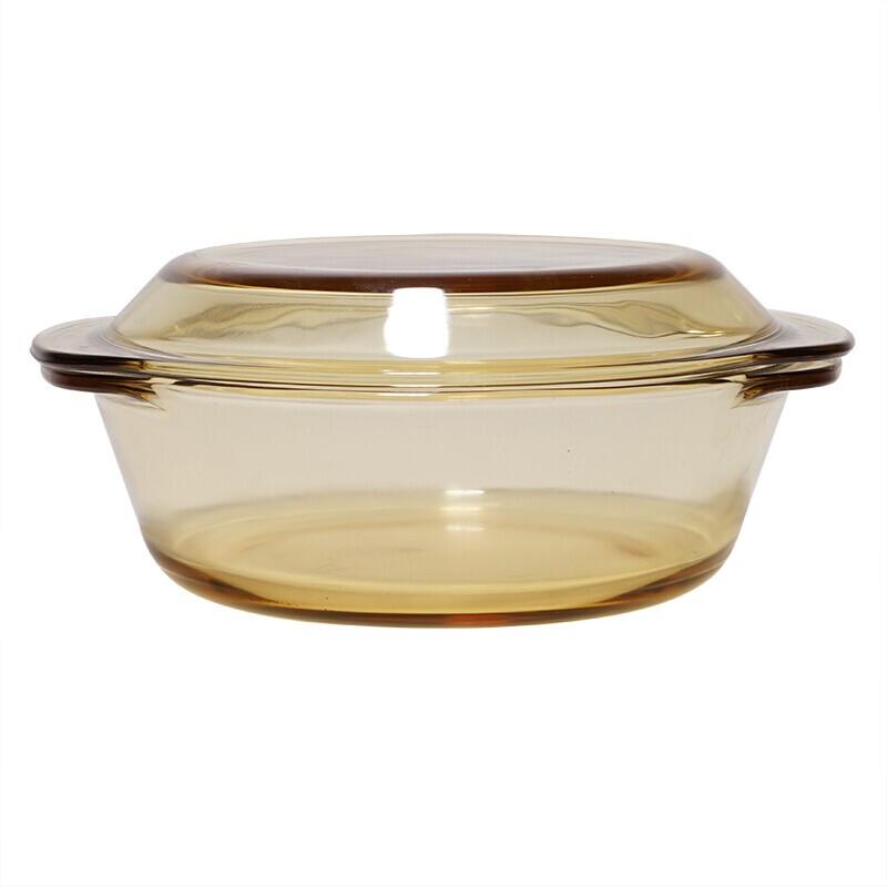 Homeglen 2L Heatable Glass Soup Bowl with Lid