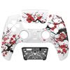 eXtremeRate LUNA PS5 Controller Replacement Front Shell and DIY Replacement Housing Shell and Touchpad Cover Plum Pattern (BDM-010, BDM-020, BDM-030,