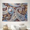 Bohemian Tapestry Wall Hanging Aesthetic Room Decor Vintage Floral Backdrop Large Wall Art Home Textile Dorm Decor Festival Back
