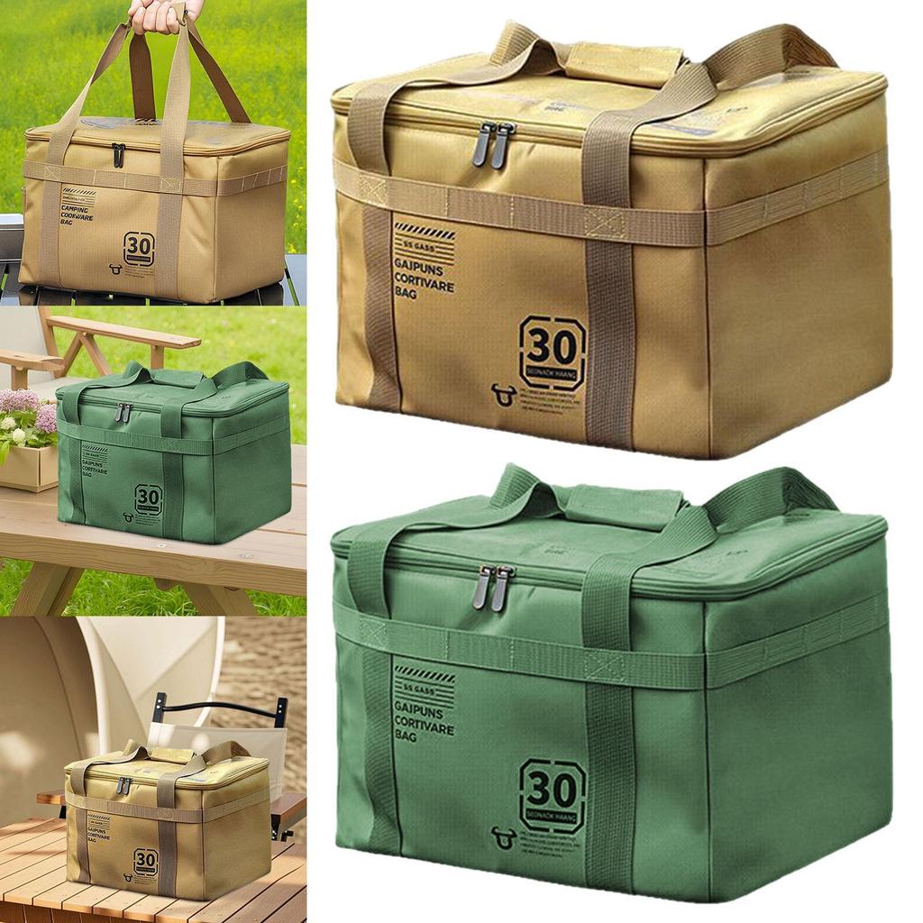 Camping Storage Bag Easy to Carry Travel Handbag Carrying Bag Trunk Organizer for Trekking Picnic Survival Backpacking Outdoor