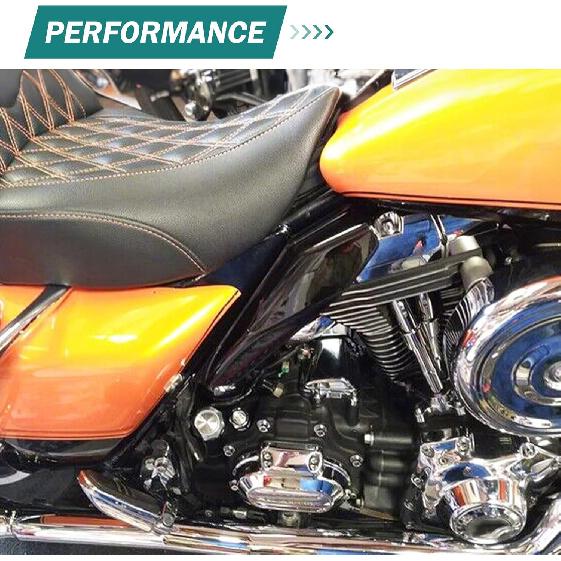 Motorcycle Air Deflector Heat Shield Fit for Harley Touring Road Glide Electra Glide Road King Street Glide 2001-2008 (Black)