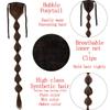 XINRAN 30” Synthetic Hair Fiber Heat-Resistant Straight Bubble Braid Ponytail Fake Hair Chip-in Hair Extensions Pony Tail Wig