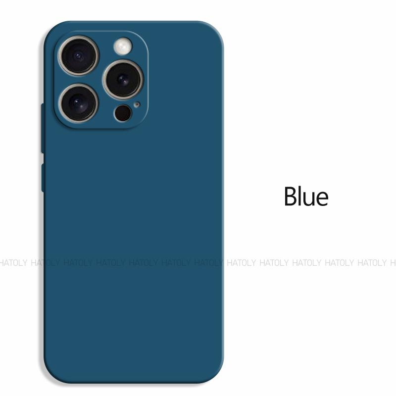 For iPhone 16 Pro Case For iPhone 16 Pro Cover Original TPU Luxury Shockproof Liquid Silicone Phone Back Cover For iPhone 16 Pro